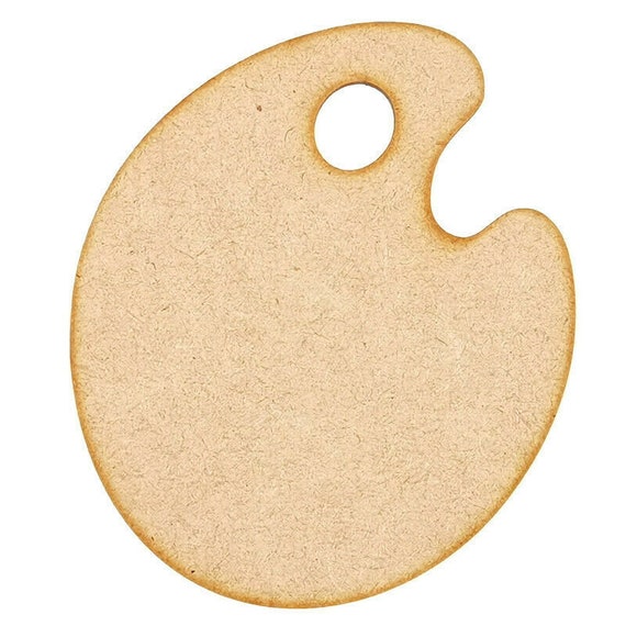 Paint Palette MDF Craft Shape Wooden Blank Color Decoration