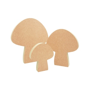 Freestanding Toadstool Mushroom shape MDF wooden craft blank Christmas décor diy