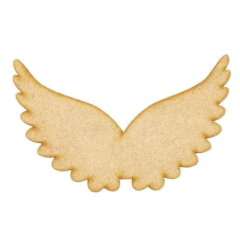 Angel Wing Heart Angel wings Wooden Angel wings mdf craft blank