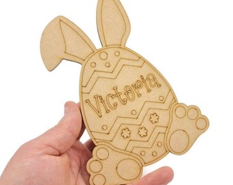 Personalized Paintable Easter Egg – MDF Craft, Kids Art