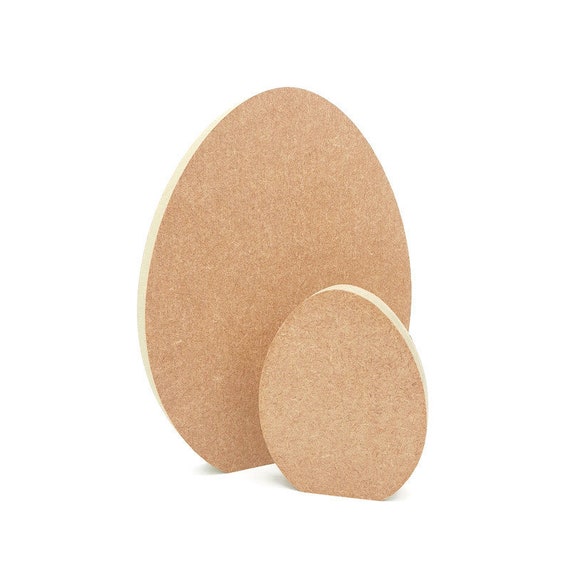 Freestanding Easter Egg  wooden MDF Blank Shape, Unpainted, 18mm thick
