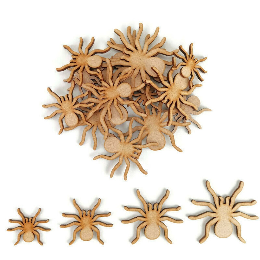 Spooky Spider MDF Craft Shape Wooden Blank Decoration Embellishment ...