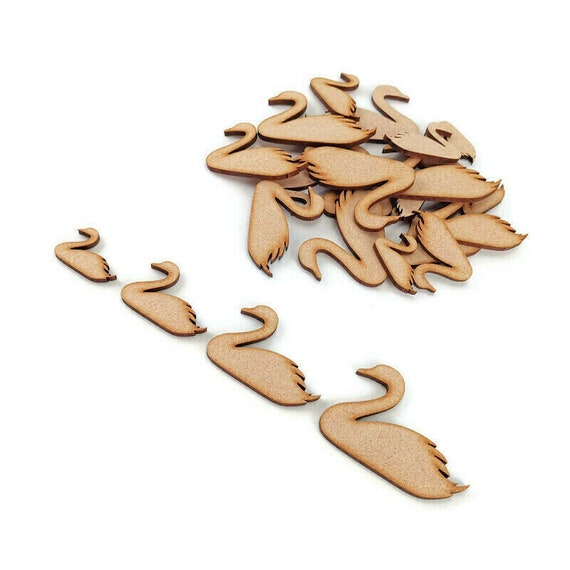6x Family Words 5cm Wood Craft Embelishments Laser Cut Shape MDF