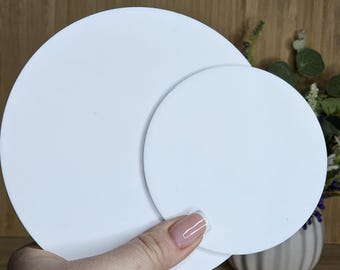 Acrylic Circle Milestone Blanks – Baby Month Discs – DIY Craft Shapes – Multiple Colours