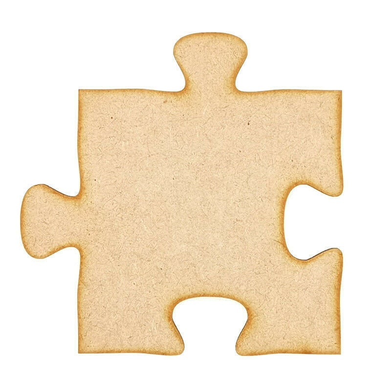 Puzzle Piece MDF Craft Shapes Wooden Blank Wedding Etsy