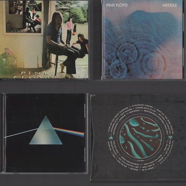 Pink Floyd / LOT of 4 / CD / Meddle / Ummagumma / Dark Side of the Moon / Pulse