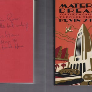 Material Dreams / GESIGNEERD / Kevin Starr / Zuid-Californië door de jaren 1920 / Eerste editie, hardcover 1990 / VERPAKT IN VERPAKKING / Geschiedenis
