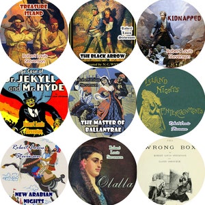 Robert Louis Stevenson LOT of 9 Mp3 (READ) CD Audiobooks Treasure Island