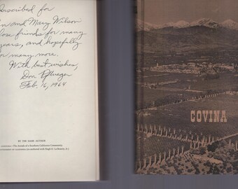 Covina : Sunflowers Citrus Subdivisions / SIGNED / Donald Pflueger / Hardcover 1964 / Rare / California HIstory