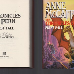Kroniki Pern: Pierwszy upadek / PODPISANE / Anne McCaffrey / NIE Spersonalizowane / Oprawa twarda 1993