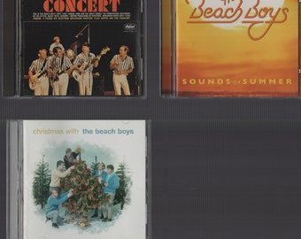 The Beach Boys / LOT of 3 / CD / Concert / Sounds of Summer / Christmas With