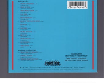 Adolescenten / CD / Adolescenten / Frontier Records – 31003-2 / Punk