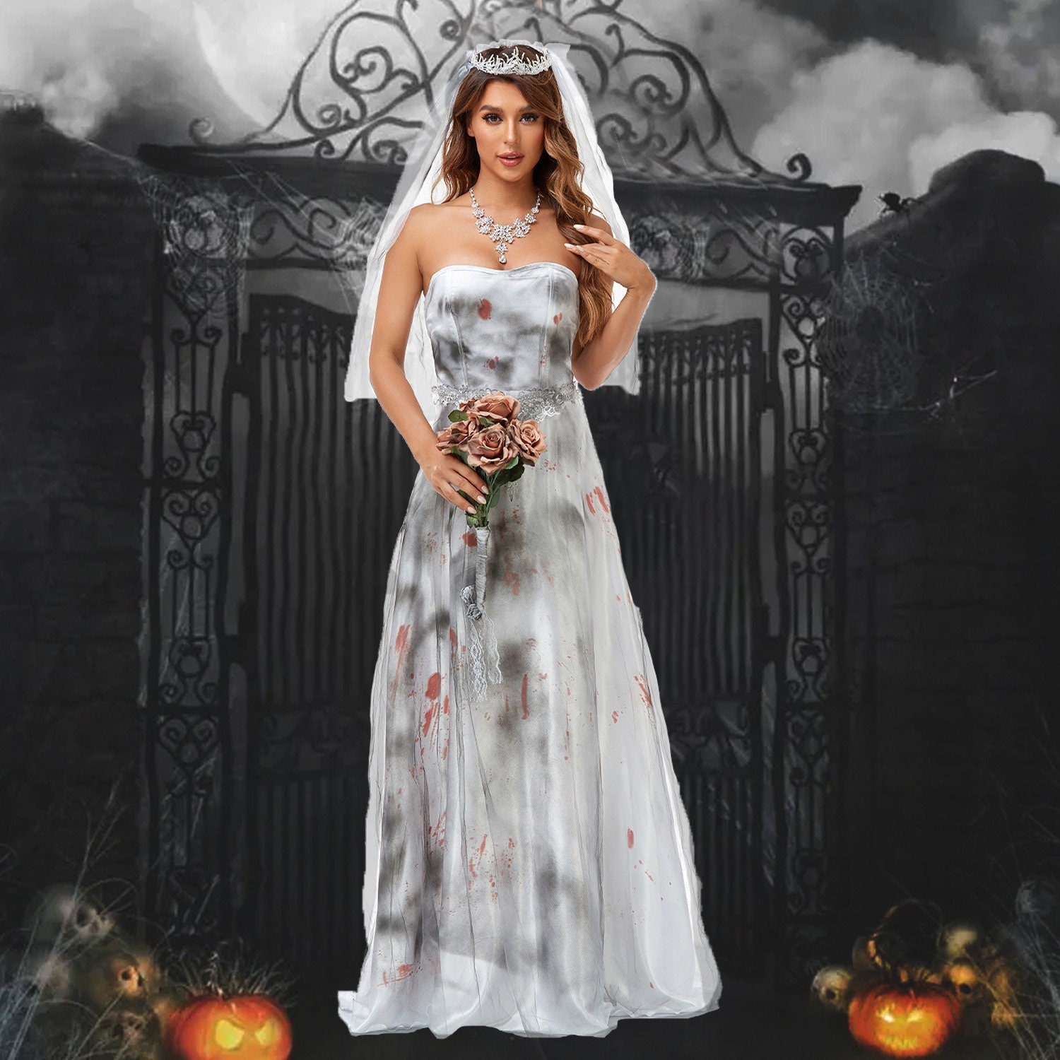 Victorian Ghost Bride Deluxe Adult Costume