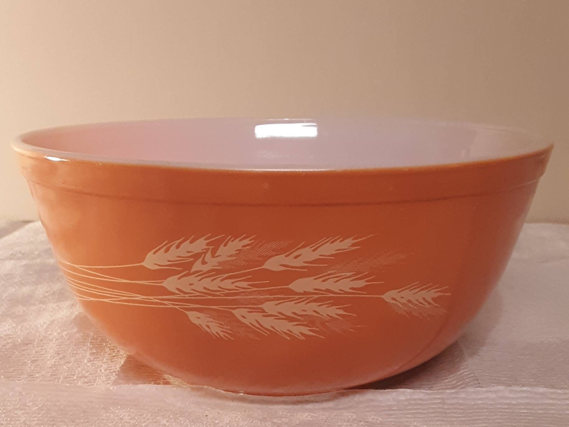 Vintage Pyrex 403 Autumn Harvest Wheat Pattern Nesting Mixing Etsy