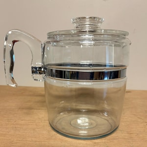 Vintage PYREX 9 Cup Percolator Coffee Pot & Lid only 7759 Clean