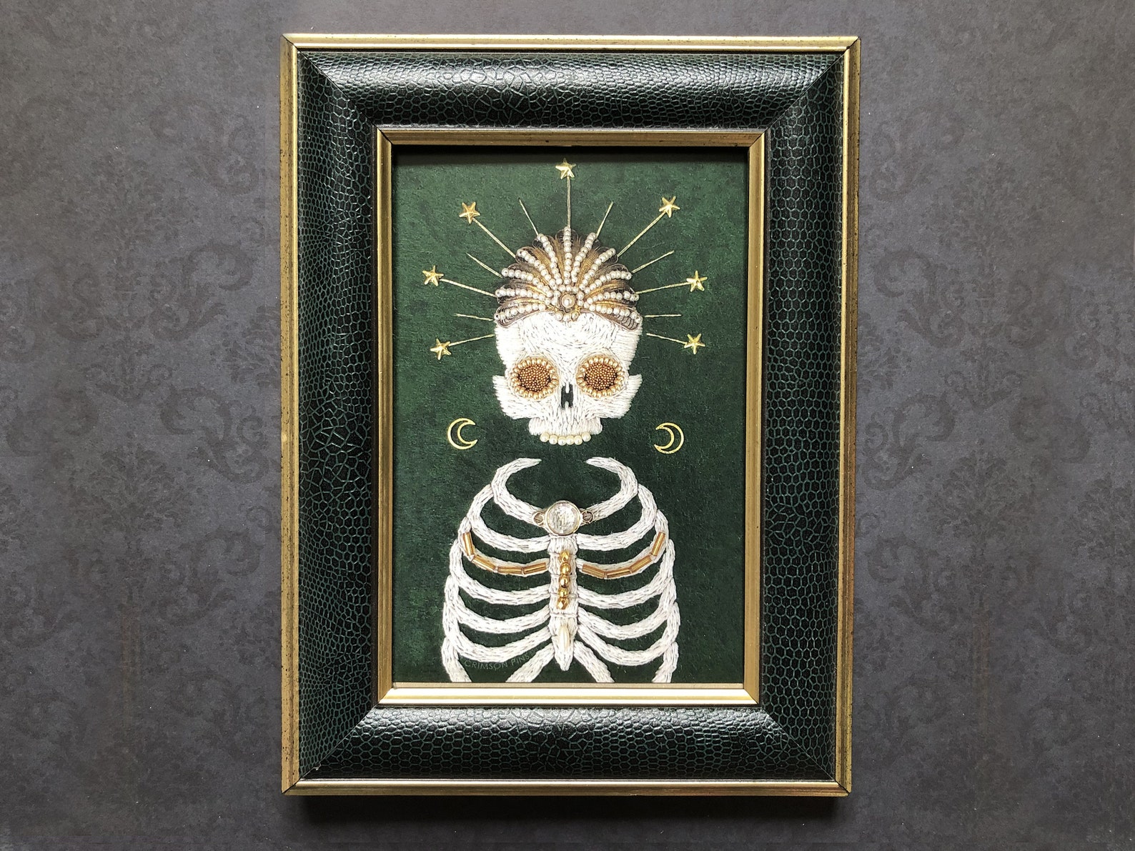 Skeleton Postcard Prints - Set of 5 Set Bewitching - Etsy