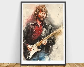 Eric Clapton Canvas Art Poster Print 24x36/"Unframed Wall ArtCanvas Decor