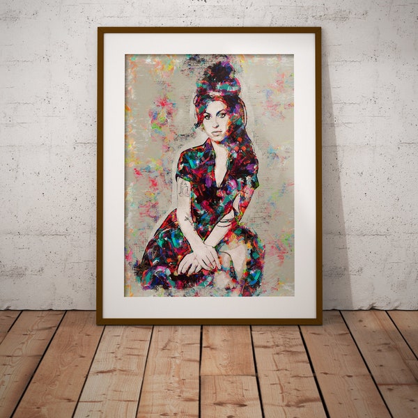 Amy Winehouse poster - Mixed Media