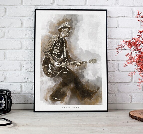 Custom Chuck Berry Silk Poster New Wall Decor