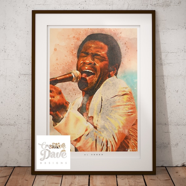 Al Green Watercolour Wall Art