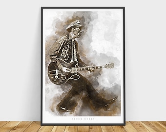 Chuck Berry Art Print and poster