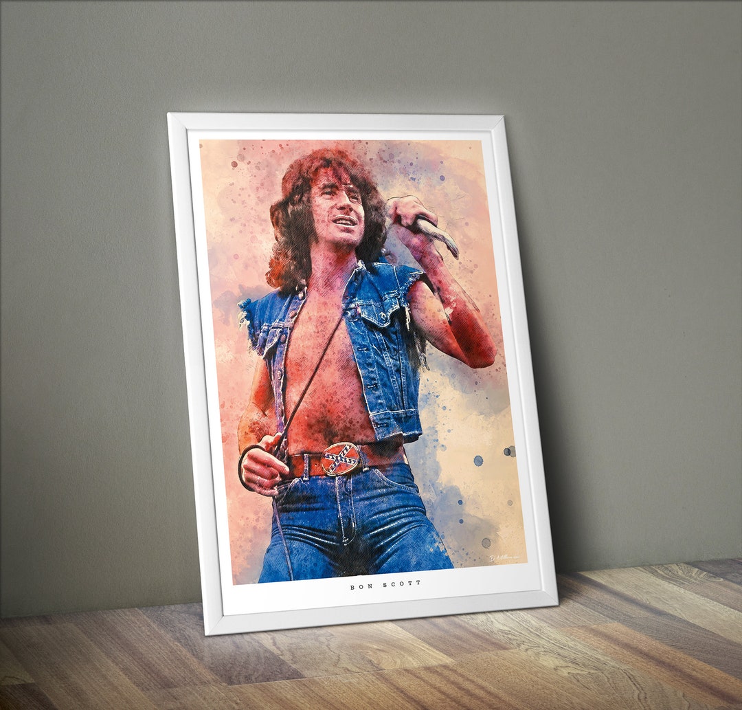 Bon Scott Poster - Etsy
