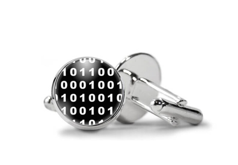 Computer Code Cufflinks Computer Geek Gift Computer Nerd Gift PM-535