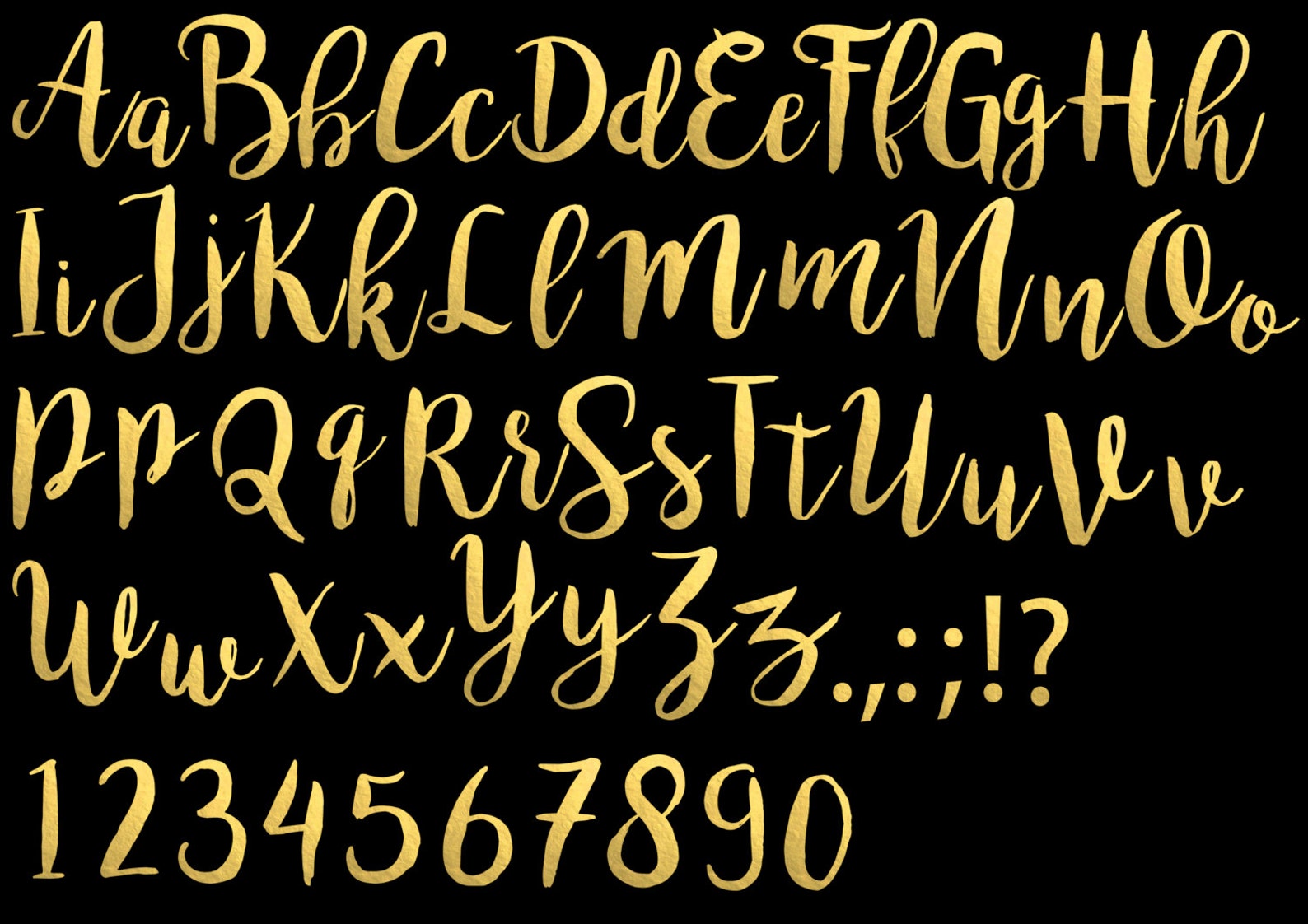 Gold Foil Alphabet Clip Art Gold Foil Letters Gold Foil Font Gold