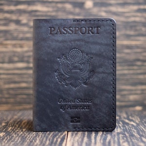 US coat of arms leather passport cover, Cover for your country&#39;s passport, Passport Holder, Passport Cover, Passport Case, Passport Sleeve