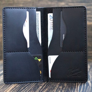 Leder Portemonnaie, Personalisiertes Portemonnaie, Lange Geldbörse, Herren Geldbörse, Graviertes Portemonnaie, Kreditkartenportemonnaie, Leder geldbörse
