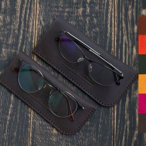 Leather glasses case, Case for glasses, Leather Glasses Box, Gift glasses case, Eyeglass Case, Personalized Gift