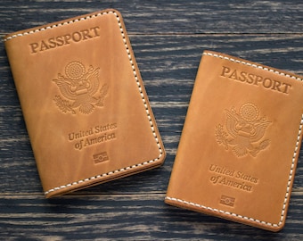 Housse de passeport en cuir Porte-passeport en cuir, étui de passeport, portefeuille de passeport, cadeau de voyage, cadeau d’envie de voyager, cadeau de voyageur