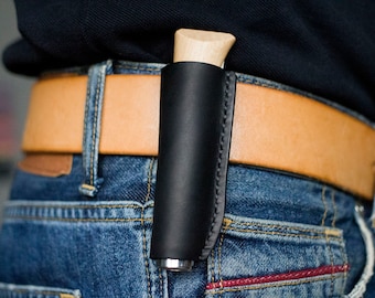 Sheath for knife Opinel No.8, Pocket knife holder, Opinel knife sleeve, Outdoor gear, Outdoor camping, Personalized gift