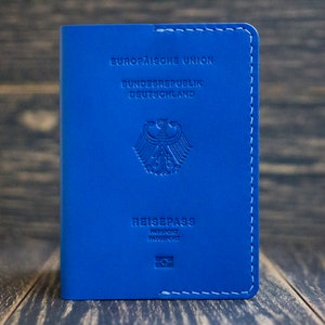 Passport cover for your country,Leather passport cover for Germany, birthday gift, passport organizer, passport cover, passport wallet