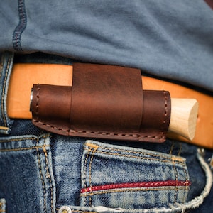 Cadeau personnalisé, Etui en cuir pour Opinel 6, 7, 8,9, 10,12 Etui pour transporter un couteau à la ceinture, Fourreau horizontal, Cadeau pour un touriste