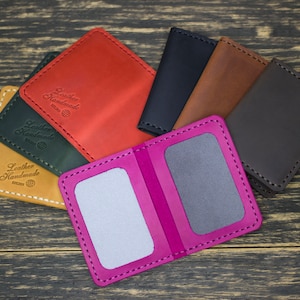 Cover voor rijbewijs en paspoort ID, Slim Leather Case voor ID-kaart, Gepersonaliseerd cadeau