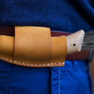 Personalized gift, Leather knife sheath, Opinel Knife Sheath, Mushroom hunting, Opinel Belt Sheath, Gift for her, Gift for him
