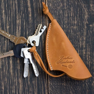 Llavero, Estuche de cuero para llaves, Porta llaves de cuero, Llavero, Estuche para llaves