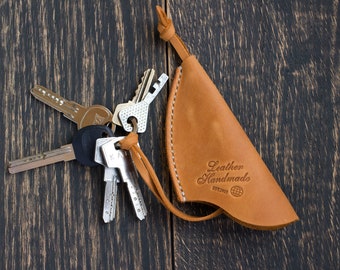 Key holder, Leather key case, Leather key holder, Key chain, Key pouch