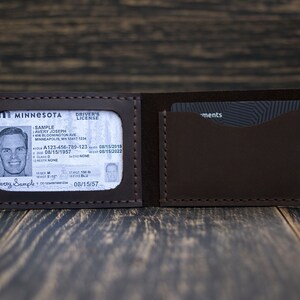 Id card holder, Personalized gift, Minimalist wallet, Front pocket wallet, Leather card holder, Small wallet