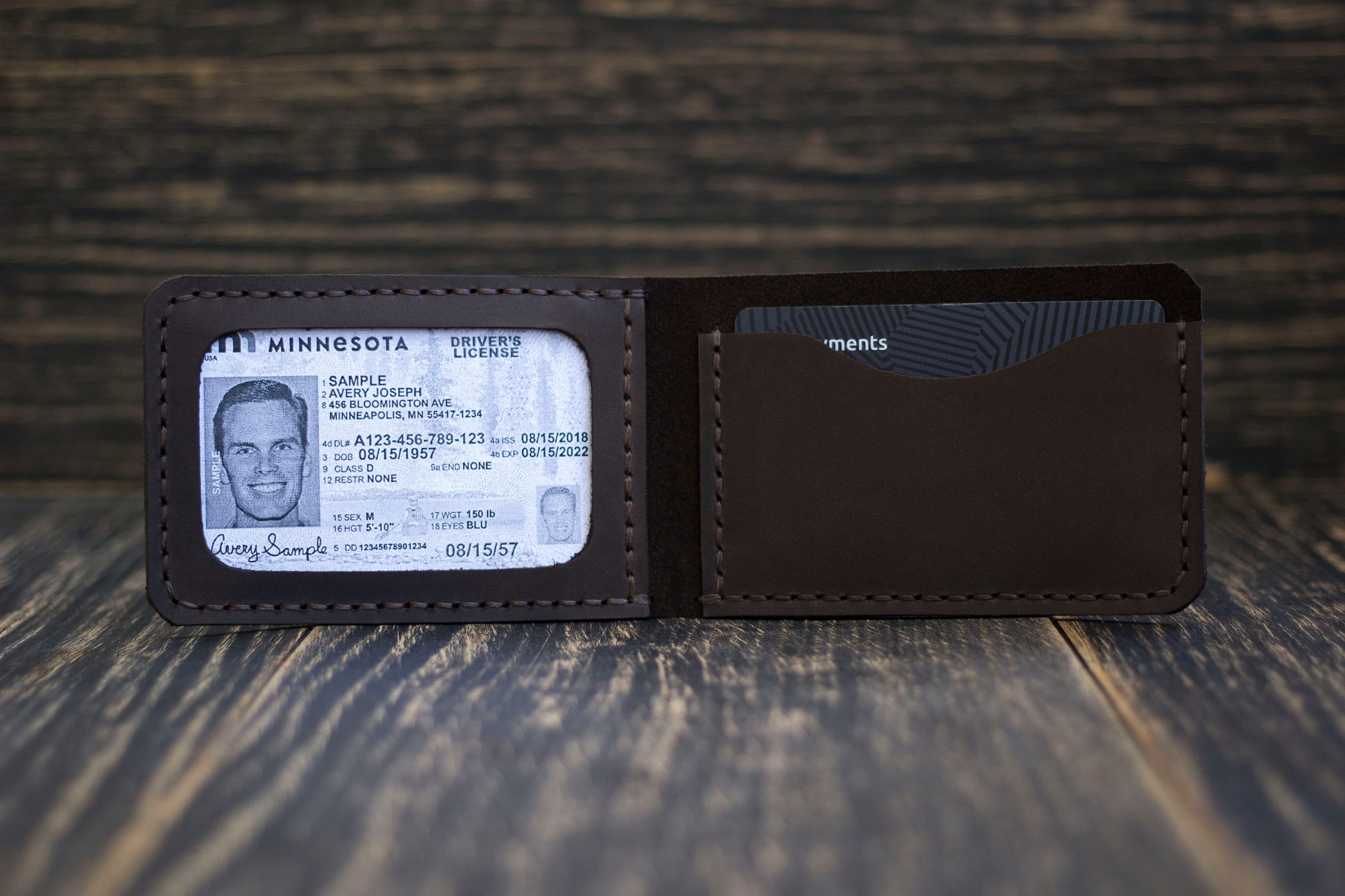 Id card holder, Personalized gift, Minimalist wallet, Front pocket wallet, Leather card holder, Small wallet