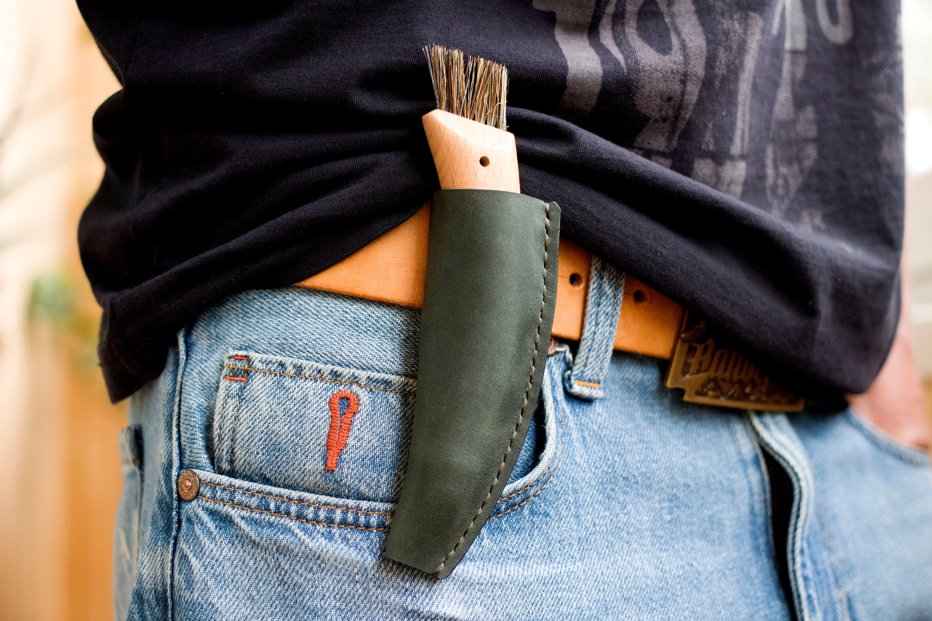 Scabbard With Personalized Mushroom Picker Gift