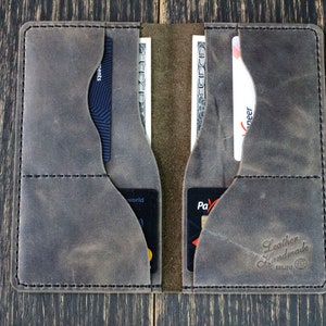 Cartera de cuero, Regalo personalizado, Cartera de cuero larga, Cartera de portatar tarjeta, Monedero de cuero, Carteras para hombres