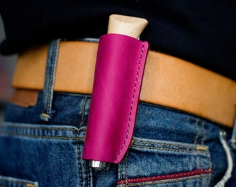 Opinel knife sleeve, Opinel belt sheath, Leather knife sheath, Personalized gift, Tourist gift, Outdoor gear, Sheath for knife Opinel No.8