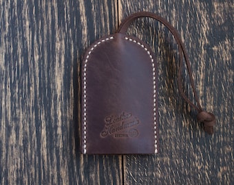 Leather keychain, Leather key holder, Personalized gift, Key case, Key pouch, Leather key fob