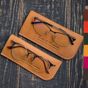 Étui en cuir personnalisé pour lunettes, boîte à lunettes en cuir, étui à lunettes, étui à lunettes cadeau, étui à lunettes
