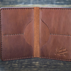 Cartera de cuero para hombre, Cartera de viaje, Estuche para pasaporte, Regalo personalizado, Regalo de Navidad para él