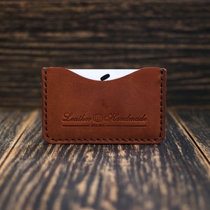Leather card holder, Front pocket wallet, Minimalist wallet, Slim wallet, Personalized gift