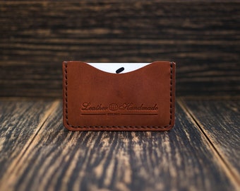 Leather card holder, Front pocket wallet, Minimalist wallet, Slim wallet, Personalized gift