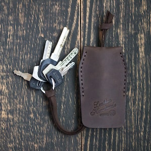 Personalization gift, Leather key holder, Leather key ring, Key holder wallet,  Leather key case, Custom key holder, Birthday gift